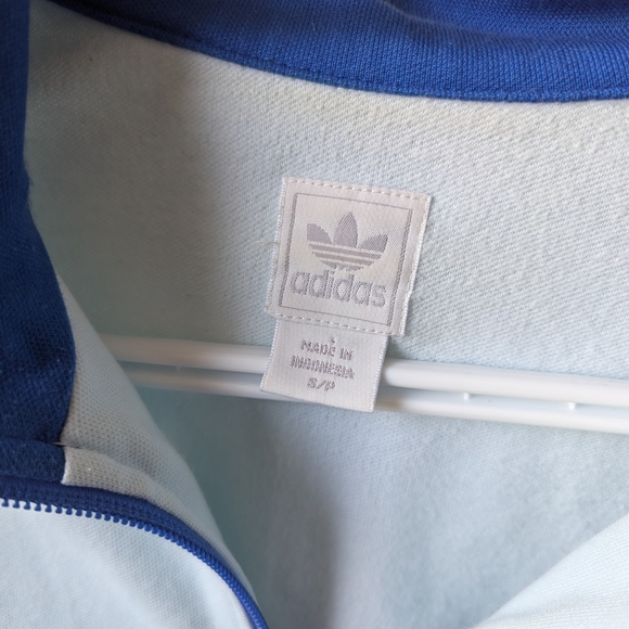 Vintage Adidas Blue and White Track Jacket - Picture 3 of 6